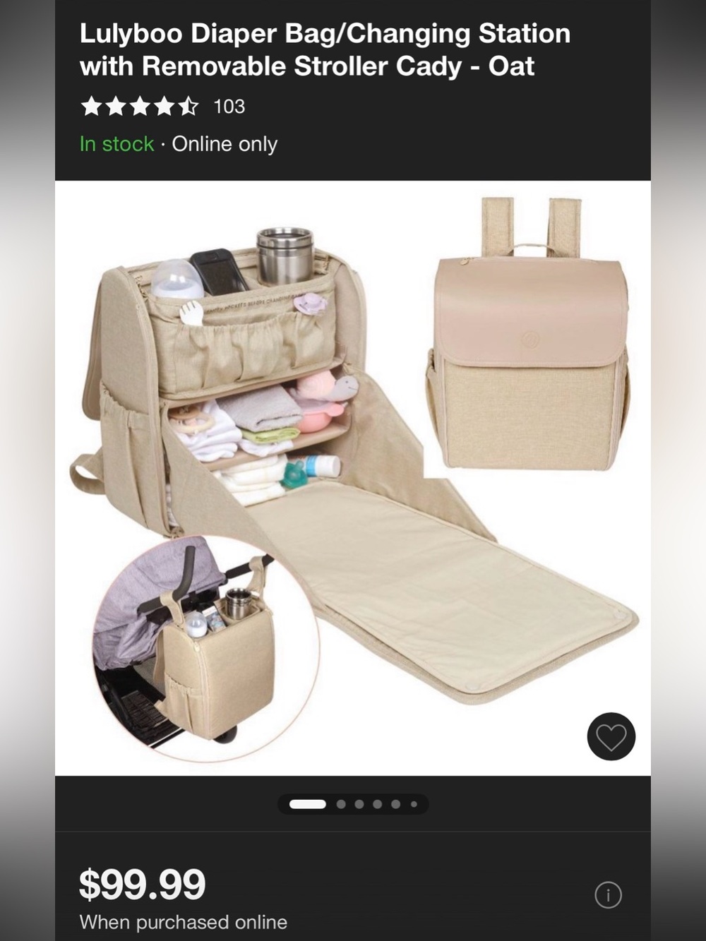 Lulyboo Diaper Bag